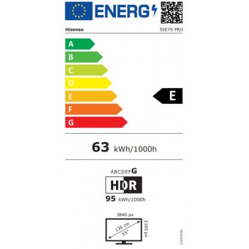 HISENSE 55E7S PRO - QLED 4K - QLED-tv - 55 inch - 2026