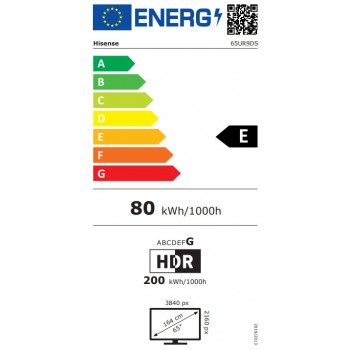 HISENSE 65UR9DS RGB MiniLED 4K TV (65 inch / 164 cm, UHD 4K, SMART TV)