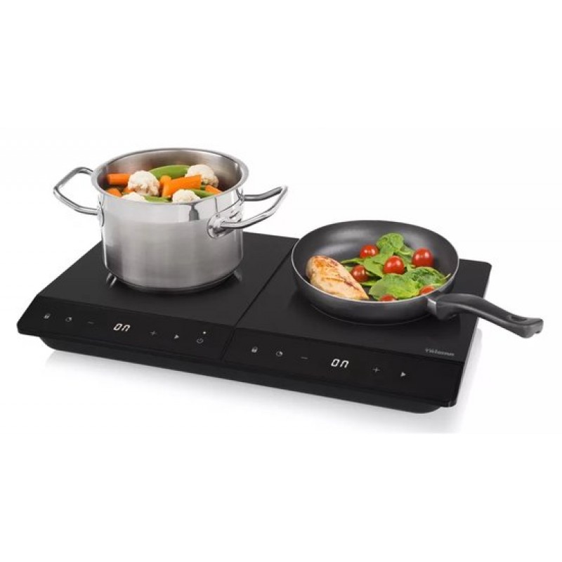 Tristar Luxe Inductiekookplaat 3500W - IK-6162 - 2 Kookzone - Timer tot 180 min - Zwart
