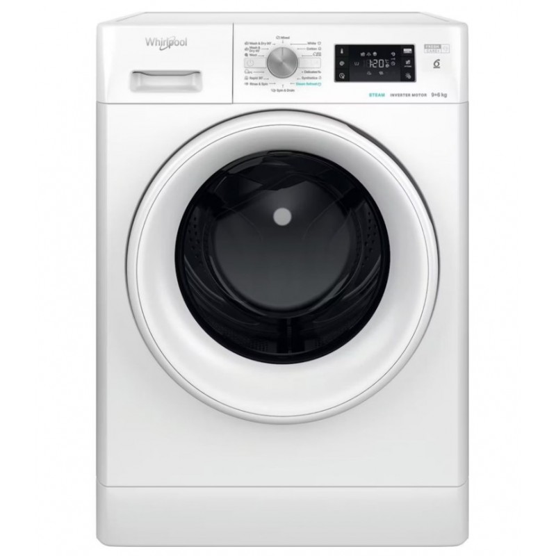 Whirlpool FFWDB 964489 WV EE - Wasdroogcombinatie - Stoom - 9 kg - 1400 rpm - Energieklasse C