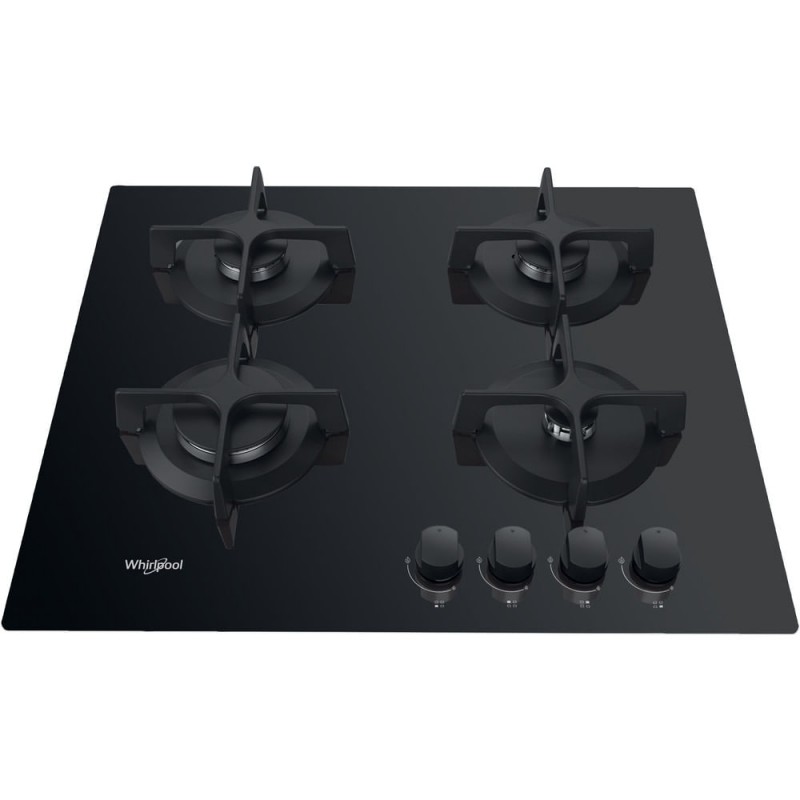 Whirlpool AKT 616/NB Zwart Ingebouwd 60 cm Gaskookplaat 4 zone(s)