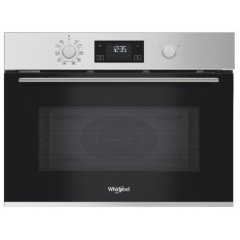 Whirlpool MBP A540 X Zwart, Roestvrijstaal Combinatiemagnetron Ingebouwd 40 l 900 W