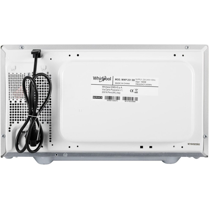 Whirlpool MWP 251 SB - Solo Magnetron - Zilver/Zwart