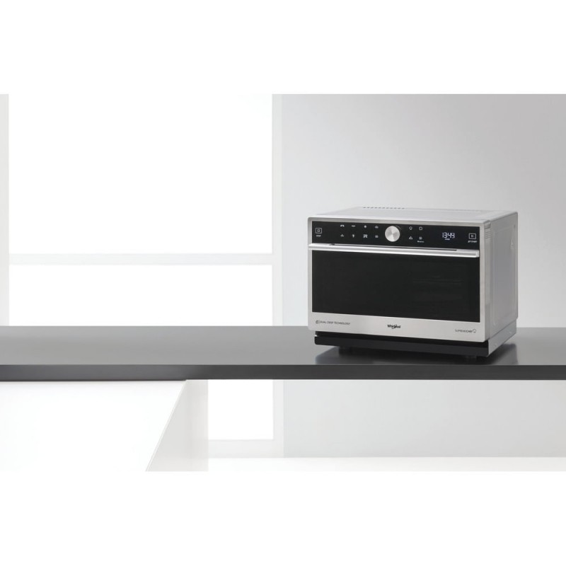 Whirlpool Supreme Chef MWSC 9133 SX - Combimagnetron - 33 liter - 1000 watt - Zilver