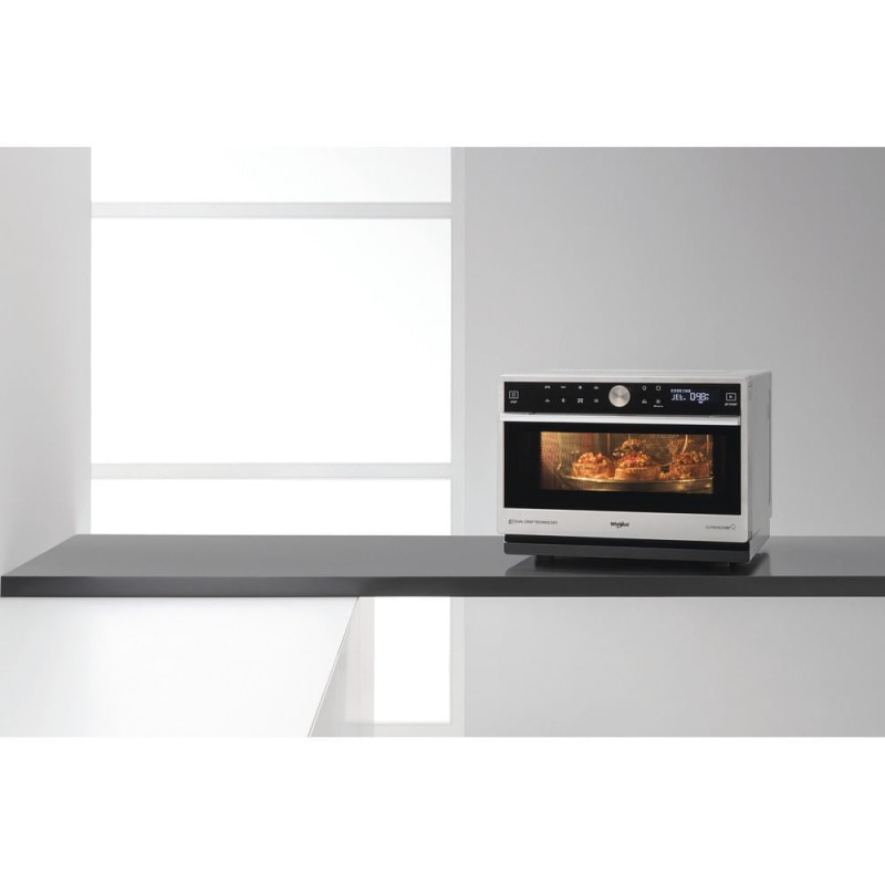 Whirlpool Supreme Chef MWSC 9133 SX - Combimagnetron - 33 liter - 1000 watt - Zilver