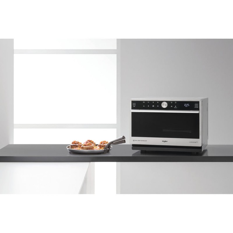 Whirlpool Supreme Chef MWSC 9133 SX - Combimagnetron - 33 liter - 1000 watt - Zilver