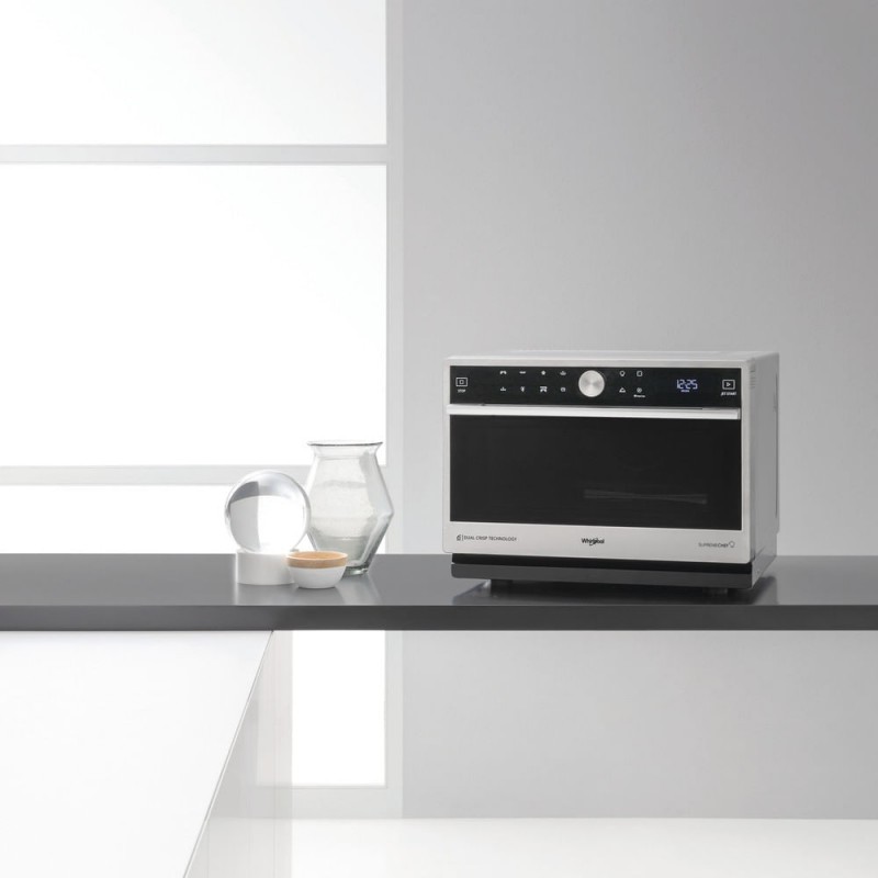 Whirlpool Supreme Chef MWSC 9133 SX - Combimagnetron - 33 liter - 1000 watt - Zilver