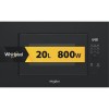 inbouw grill magnetron 20l 800w zwart - whirlpool - wmf200gnb