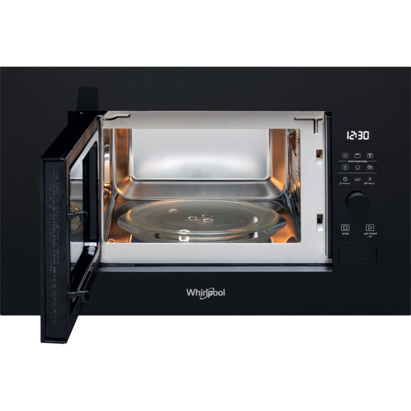 inbouw grill magnetron 20l 800w zwart - whirlpool - wmf200gnb