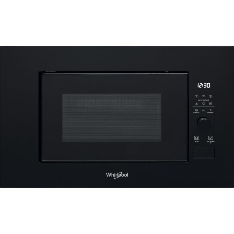 inbouw grill magnetron 20l 800w zwart - whirlpool - wmf200gnb