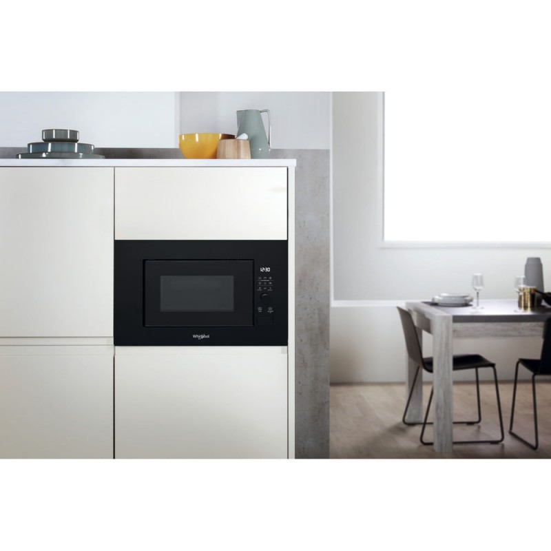 inbouw grill magnetron 20l 800w zwart - whirlpool - wmf200gnb