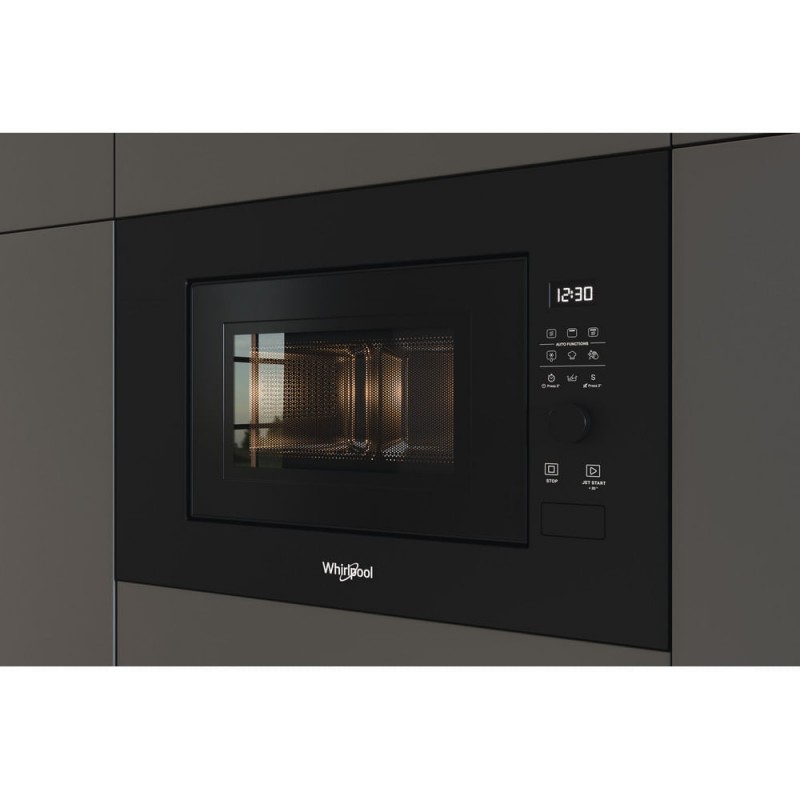 inbouw grill magnetron 20l 800w zwart - whirlpool - wmf200gnb