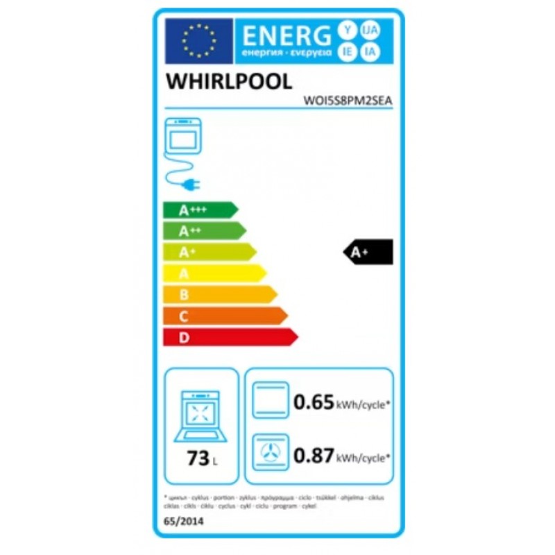 Whirlpool WOI5S8PM2SEA - Inbouw Oven - 60CM - pyrolitisch en hydrolitische reinigingssysteem