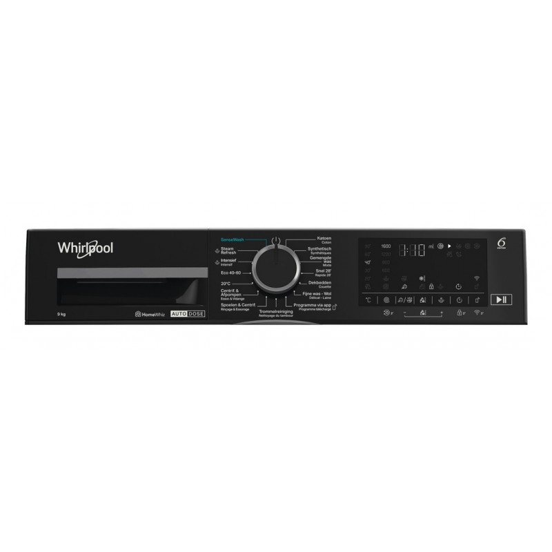 Whirlpool WPM 966W ADS BE - Wasmachine voorlader - 9 kg - 1600 rpm - Luid - 78 dB