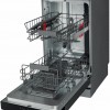 Whirlpool WSFC 3M27 X, Vrijstaand, Slimline (45 cm), Roestvrijstaal, Zwart, Knoppen, 1,3 m