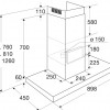 90cm - Wandschouw afzuigkap - Atag WS9095BQ