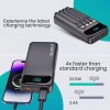 SILTCON Powerbank 3000 mAh - 22,5W Snellader - USB-A en USB-C - Universeel - 3 Poorten Powerbank Zwart 30.000 mAh