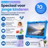 AngelTech Kindertablet XL – 3+4GB RAM - 32GB – Android 15 - 100%Kidsproof - Extra Groot – Vanaf 3 Jaar - Ook Voor Volwassen Gebruik - 10 Inch - Ouderlijk Toezicht – Fidgy Beschermhoes – Blauw