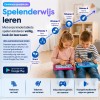 AngelTech Kindertablet XL – 3+4GB RAM - 32GB – Android 15 - 100%Kidsproof - Extra Groot – Vanaf 3 Jaar - Ook Voor Volwassen Gebruik - 10 Inch - Ouderlijk Toezicht – Fidgy Beschermhoes – Blauw