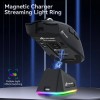 ATTACK SHARK X11 - RGB Gaming Muis - Magnetisch Oplaaddock - PAW 3311 Sensor - 59g Lichtgewicht - Bedraad + 2.4G + BT - 22.000 DPI - Zwart