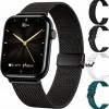 Kiraal Montala Smartwatch - Hartslagmeter - Stappenteller - Slaapmonitor - Multisport - Compatibel met Android en iOS - Zwart