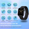 Kiraal Montala Smartwatch - Hartslagmeter - Stappenteller - Slaapmonitor - Multisport - Compatibel met Android en iOS - Zwart