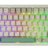 EPOMAKER RT82 Retro White 75% Sea Salt Silent Switch Hotswap RGB Draadloos Mechanisch Gamingtoetsenbord Engels