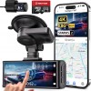 RedTiger F7NTouch - Dual Dashcam voor auto - Ultra 4K & 1080P - Voor en Achter Camera - 2025 model - Met Touchscreen - WiFi en GPS - 3.20 Inch met App - Sony Sensor Nachtzicht - Dashcams - Parkeerbewaking - G Sensor - Loop opname - 128GB SD Kaart