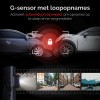 RedTiger F7NTouch - Dual Dashcam voor auto - Ultra 4K & 1080P - Voor en Achter Camera - 2025 model - Met Touchscreen - WiFi en GPS - 3.20 Inch met App - Sony Sensor Nachtzicht - Dashcams - Parkeerbewaking - G Sensor - Loop opname - 128GB SD Kaart