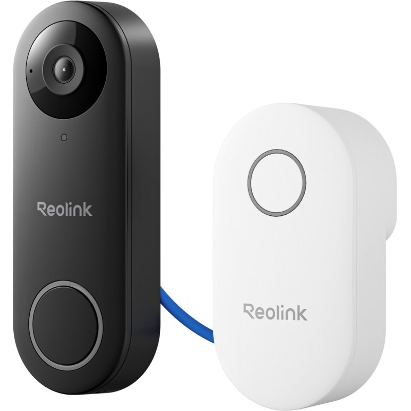 Reolink D340P-B Bedrade PoE-deurbel - 2K+ 5 MP - 180° Breed Zicht - Slimme Detectie, 2-richtingsgesprek, Geen Maandelijkse Kosten, Snel Antwoord