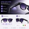 Royal Empire Smart Glasses Pro, Slimme Bril met Camera en AI Vertaling - NL App - Open-Ear Audio & Bellen - Inclusief 3 Verwisselbare Glazen - Zwart