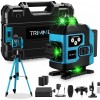Trimmex® Kruislijnlaser + Statief - 16 Zelfnivellerend Bouwlaser - Inclusief Opbergtas - 360° - Lijnlasers - Laser Waterpas - Inclusief accessoires - 2 accu's