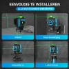 Trimmex® Kruislijnlaser + Statief - 16 Zelfnivellerend Bouwlaser - Inclusief Opbergtas - 360° - Lijnlasers - Laser Waterpas - Inclusief accessoires - 2 accu's