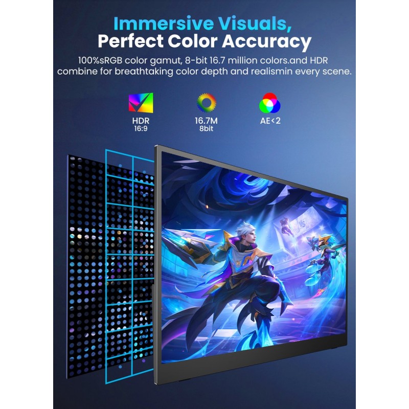 UPERFECT 17.3" Gaming Draagbare monitor