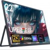 UPERFECT 22" T01 2K Draagbaar Monitor | 100% sRGB IPS Draagbaar scherm | USB-C Opladen 1000:1| voor Thuiswerken/Gaming voor laptop/Switch/MacBook VESA-bevestiging