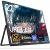 UPERFECT 22" T01 2K Draagbaar Monitor | 100% sRGB IPS Draagbaar scherm | USB-C Opladen 1000:1| voor Thuiswerken/Gaming voor laptop/Switch/MacBook VESA-bevestiging
