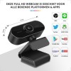 YONO Webcam voor PC met Microfoon - 1080P Full HD - Streaming Camera - Laptop - Office - Gaming - Zwart