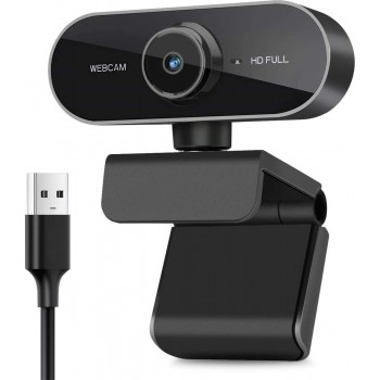 YONO Webcam voor PC met Microfoon - 1080P Full HD - Streaming Camera - Laptop - Office - Gaming - Zwart