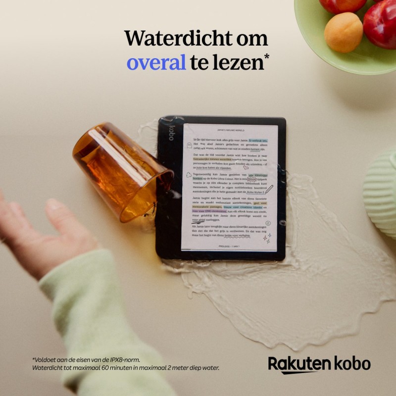 Kobo Libra Colour - E-reader - 7 inch kleurenscherm - 32GB - Luisterboeken - zwart