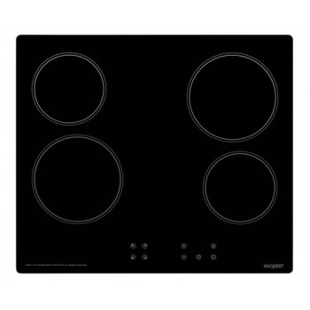 Exquisit EKC601-2.2 - Keramische kookplaat - Inbouw - 4 kookzones