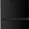 Exquisit KGC245-80-NF-W-040DB - Koel-vriescombinatie - Waterdispenser - 245 Liter - No-Frost - D label- Zwart