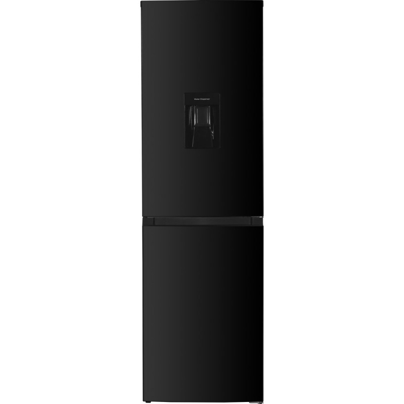 Exquisit KGC245-80-NF-W-040DB - Koel-vriescombinatie - Waterdispenser - 245 Liter - No-Frost - D label- Zwart