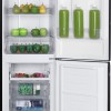 Exquisit KGC245-80-NF-W-040DB - Koel-vriescombinatie - Waterdispenser - 245 Liter - No-Frost - D label- Zwart