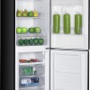Exquisit KGC245-80-NF-W-040DB - Koel-vriescombinatie - Waterdispenser - 245 Liter - No-Frost - D label- Zwart