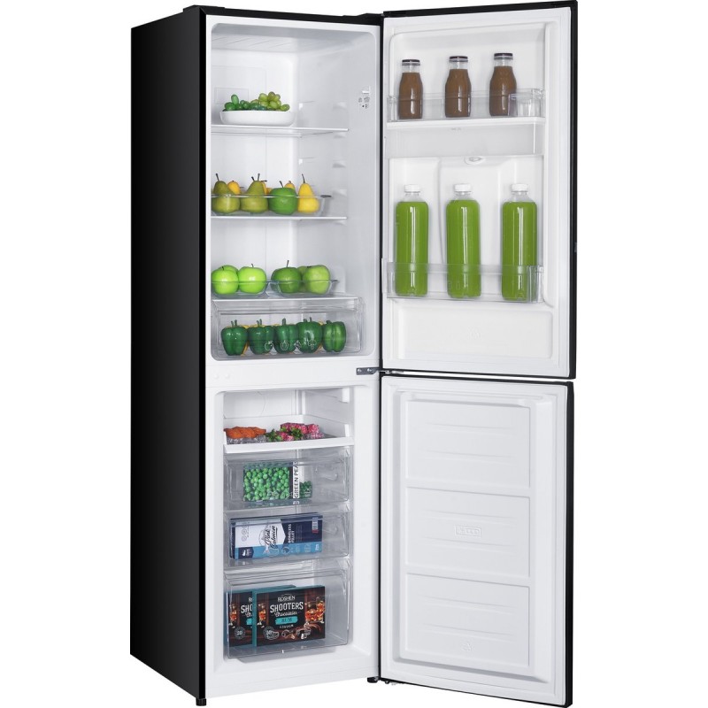 Exquisit KGC245-80-NF-W-040DB - Koel-vriescombinatie - Waterdispenser - 245 Liter - No-Frost - D label- Zwart