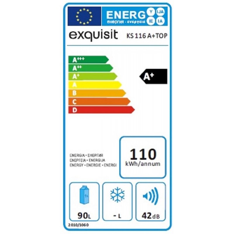 Exquisit KS116A+ - Smalle Tafelmodel koelkast