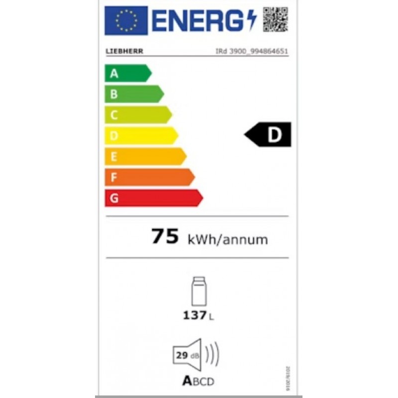 Liebherr IRD 3900-20 - zonder vriesvak - inbouw koelkast - deur op deur