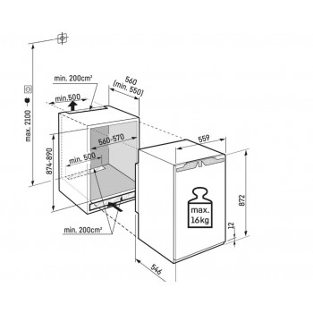 Liebherr IRC 3920-62 - inbouw koelkast - deur-op-deur
