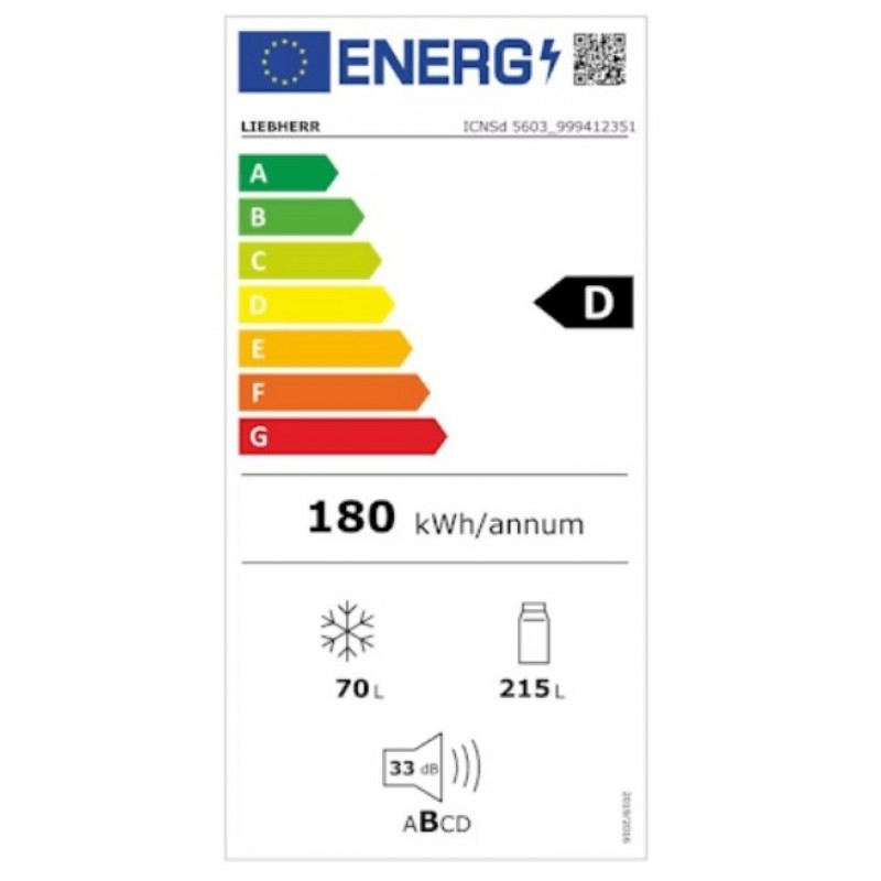 Liebherr ICNSd 5603-20 - 194 cm hoog -  inbouw koel-vriescombinatie