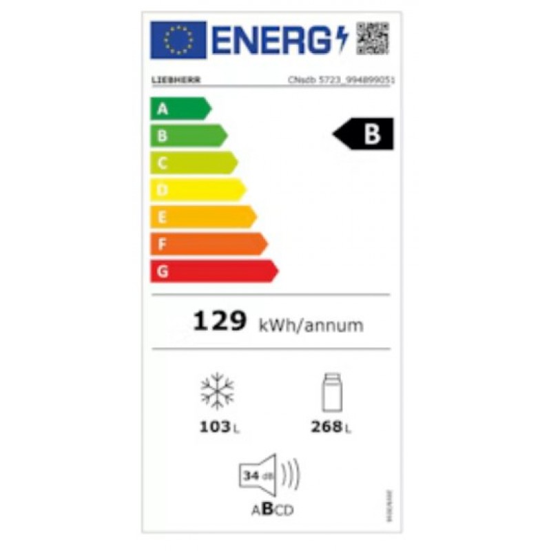 Liebherr CNSDB 5723-22 -EasyTwist-Ice - Touch display - Energieklasse B - NoFrost - Verzonken greep
